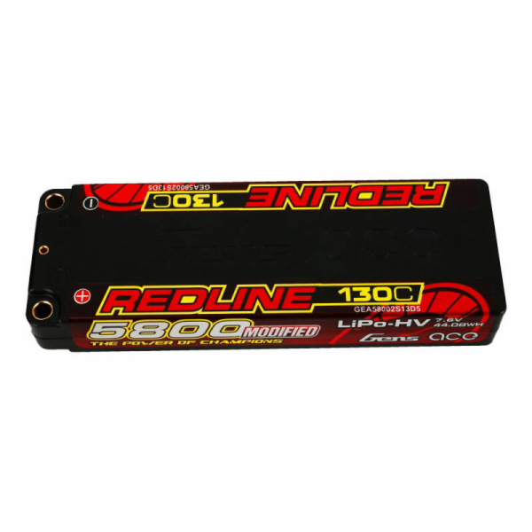 Gens ace Redline Series 5800mAh 7.6V 130C 2S1P HardCase 5...