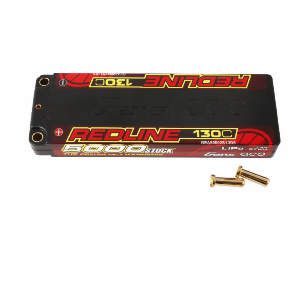 Gens ace Redline Series 5000mAh 7.4V 130C 2S1P HardCase 5...