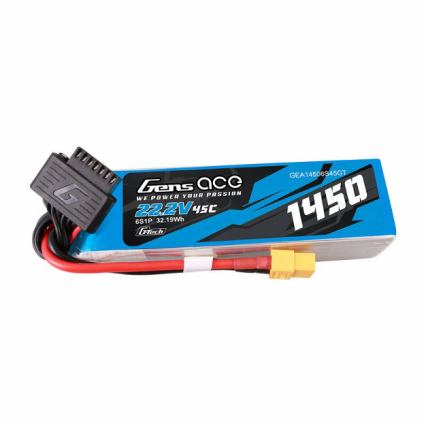 Gens Ace G-Tech 1450mAh 22,2V 45C 6S1P Lipo Battery Pack ...