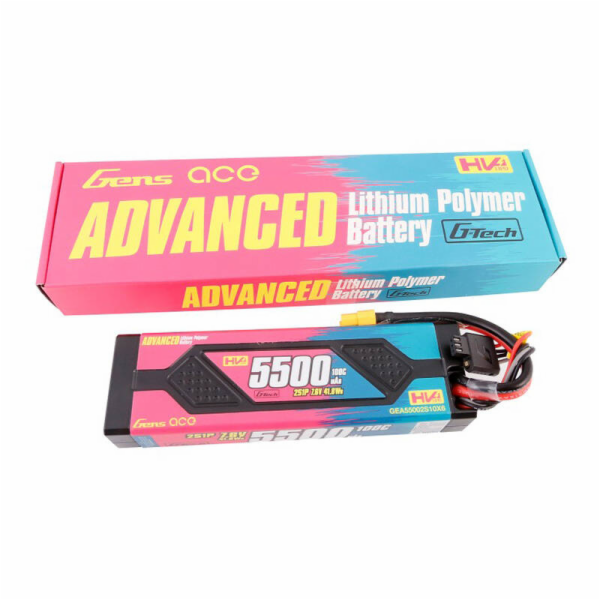 Gens ace Advanced 5500mAh 7,6V 100C 2S1P HardCase Lipo Ba...