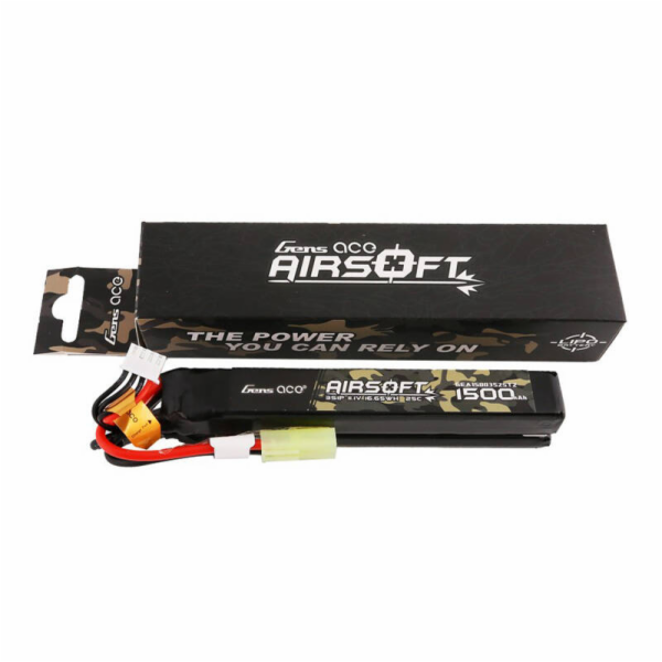 Gens ace 25C 1500mAh 3S1P 11.1V Nunchuck 2X Airsoft Gun L...