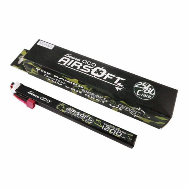 Gens Ace 25C 1200mAh 3S1P 11.1V Airsoft Gun Lipo baterie ...