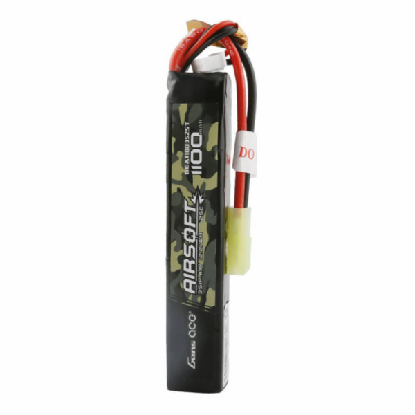 Gens ace 25C 1100mAh 3S1P 11.1V Airsoft Gun Lipo baterie ...