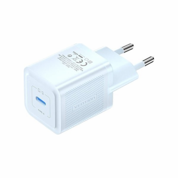 Wall charger, Vention, FEPL0-EU, USB-C, 20W, GaN (blue)