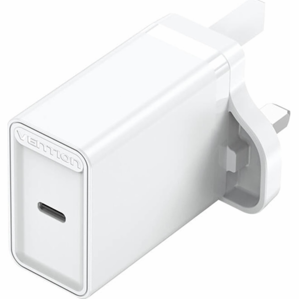 USB-C Wall Charger Vention FADW0-UK 20W UK White