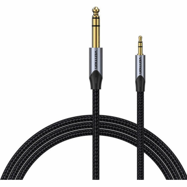 Cable Audio 3.5mm TRS to 6.35mm Vention BAUHH 2m Gray