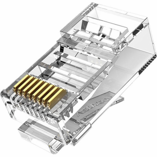 Plug RJ45 CAT6 UTP Connector Vention IDDR0-100 Transparen...
