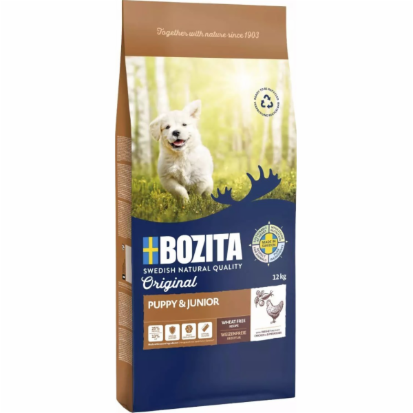 BOZITA Original Puppy & Junior Chicken - suché krmivo pro...