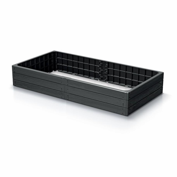 Vyvýšený záhon Prosperplast BASE WOODY antracit 149,2 cm 