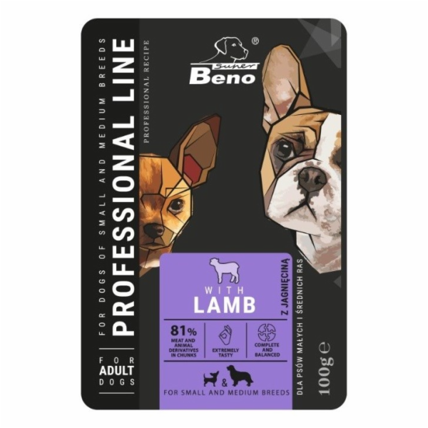 SUPER BENO Adult Small a medium Lamb - vlhké krmivo pro p...