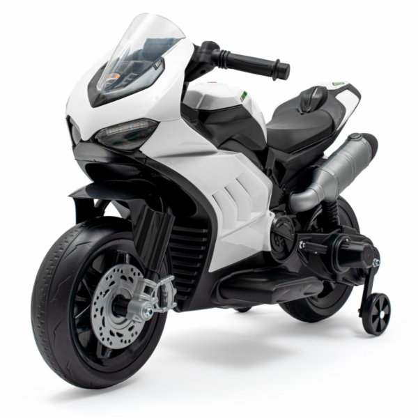 Dětská elektrická motorka Baby Mix Supersport bílá