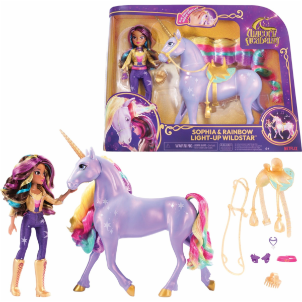 Spin Master Unicorn Academy - Sophia and Light Magic Wild...