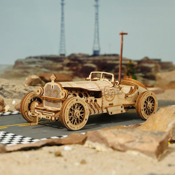 RoboTime 3D dřevěná skládačka Závodní auto