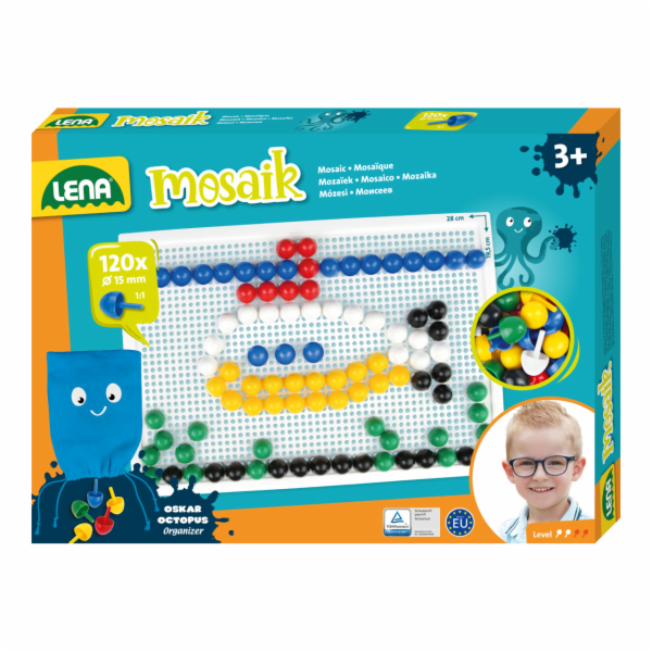 Barevná mozaika 120 prvků