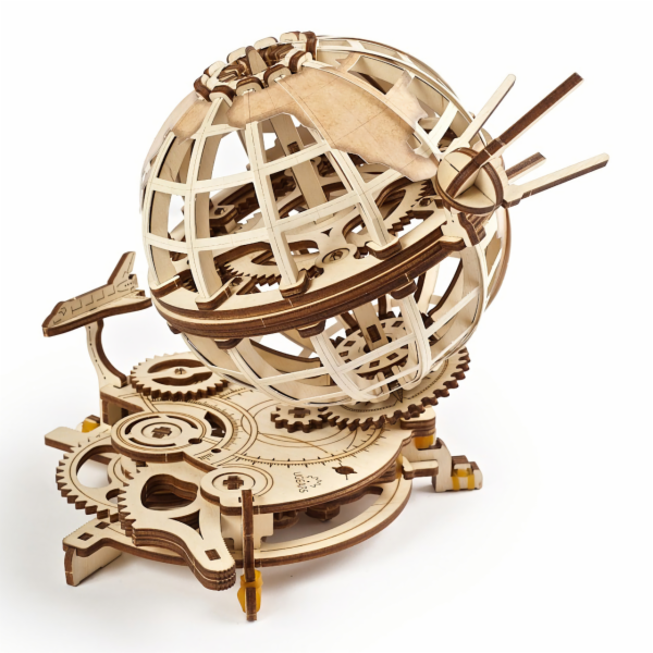 Ugears 3D dřevěné mechanické puzzle Globus