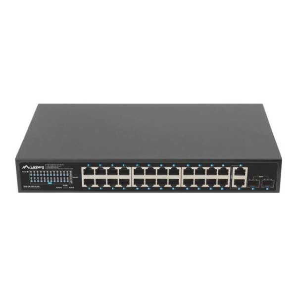 Lanberg RSGE-24P-2GE-2S-360 síťový přepínač Nespravované