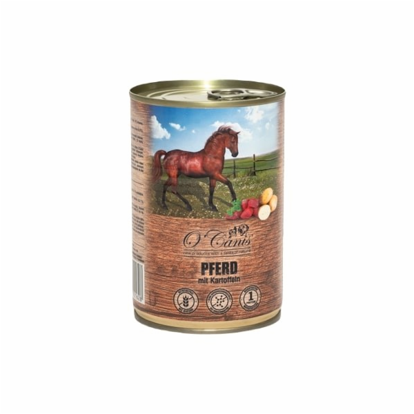 O CANIS psí konzerva- mokré krmivo- koňské maso s brambor...