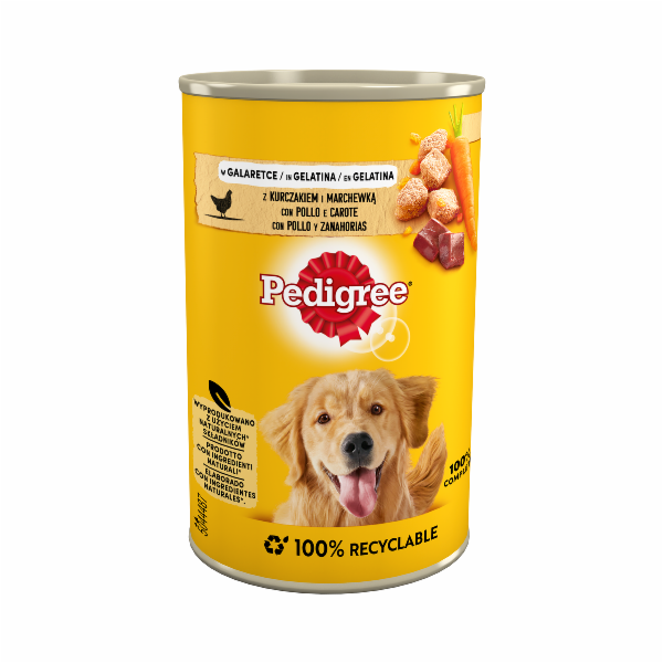 Pedigree s kuřecím masem a mrkví v želé 400g