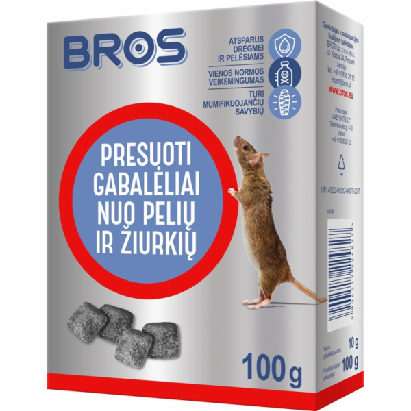 Brikety pro hlodavce Bros, 100g