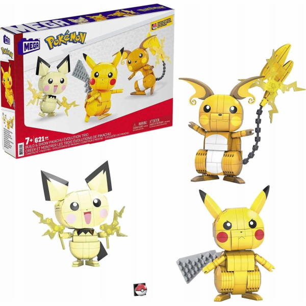 MEGA CONSTRUX Pokemon Pikachu Trio 3-pack GYH06 /4