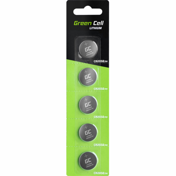Green Cell Blister 10x Lithium Battery CR2032 3V 220mAh B...