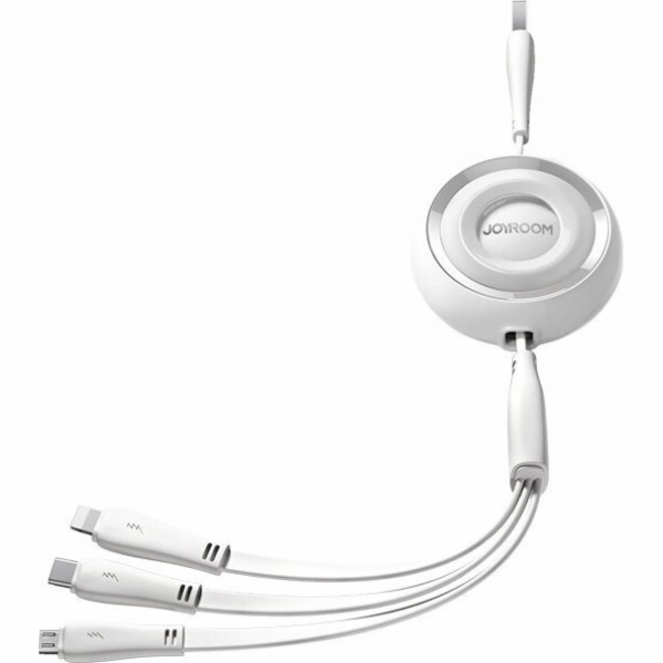 3v1 Joyroom Barevný kabel USB na USB-C/Lightning/Micro US...