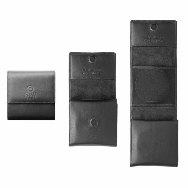 B+W Filteretui Leder für 2 Filter bis 77mm
