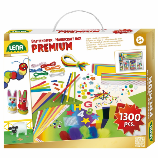 Lena Kreativní kufřík pro malé kutily PRÉMIUM 1300 ks