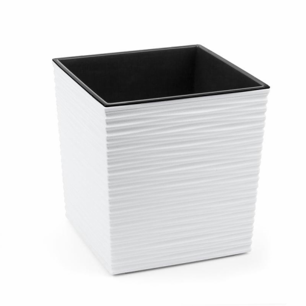 Hrnec Lamela 600-05, plast, H 30 cm, bílý