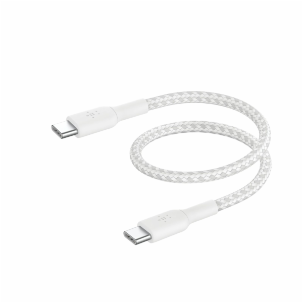 Belkin BOOST CHARGE braided Cab. USB-C/USB-C 15cm wh.CAB0...