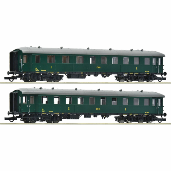 Roco Sada 2 ks rychlíkových vozů ČSD - 6200037