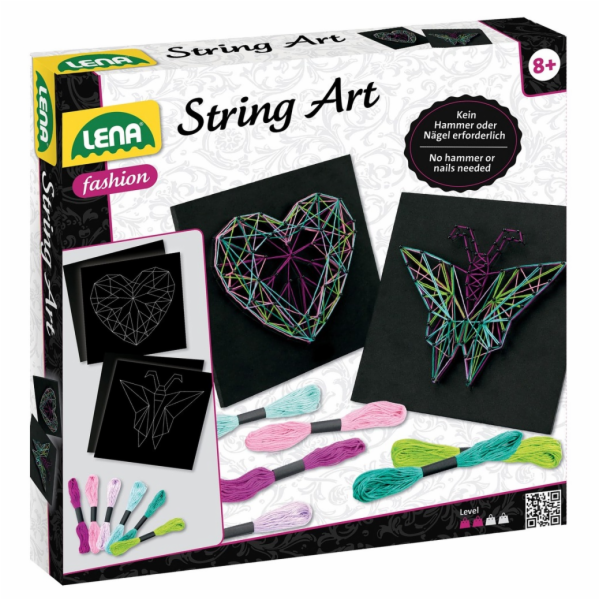 Lena String Art motýl a srdce