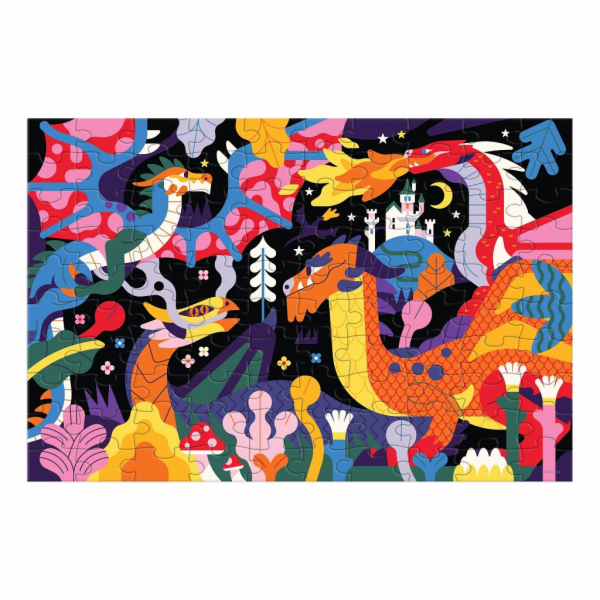 Mudpuppy Puzzle Draci - svítí ve tmě 100 dílků