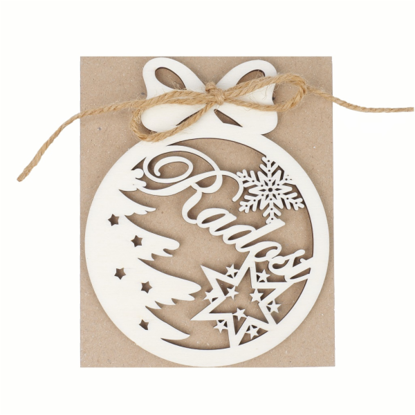 Kúzlo&nbsp;dreva&nbsp;Vánoční&nbsp;dekorace&nbsp;Radost&nbsp;7&nbsp;cm