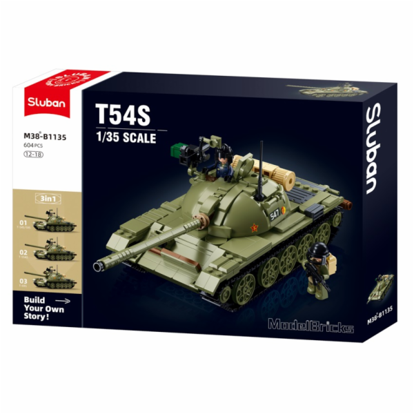 Sluban Model Medium Tank (MBT) 3v1  M38-B1135