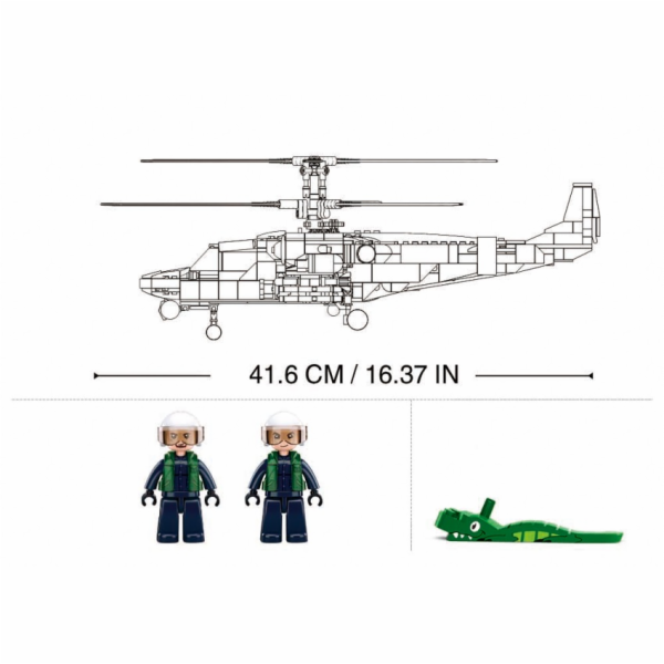 Sluban Bojový vrtulník KA-52S M38-B1138