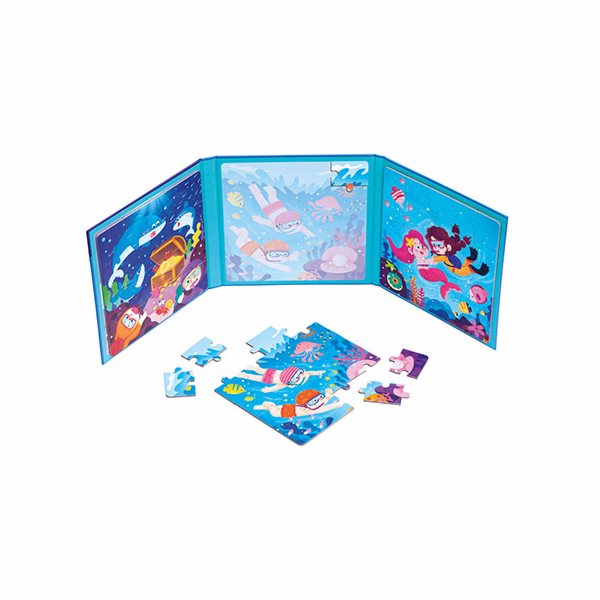 Bino Magnetické puzzle 3v1 mořský svět 61 dílků
