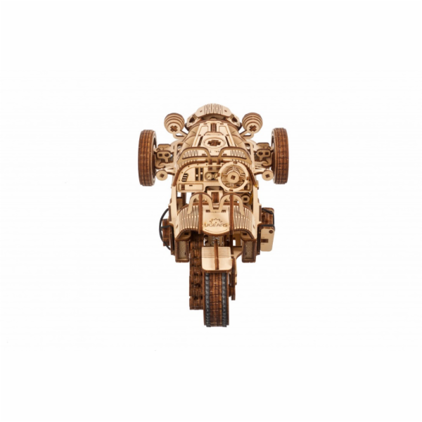 Ugears 3D dřevěné mechanické puzzle Tříkolka UGR-S