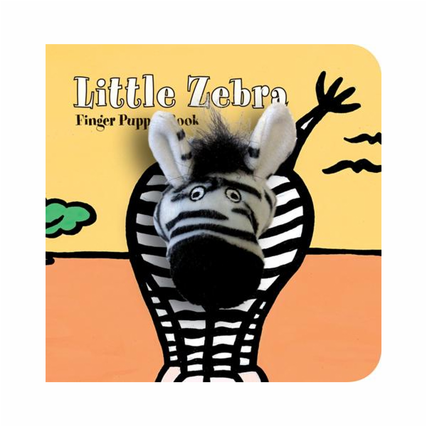 Chronicle Books Maňásková knížka Malá zebra
