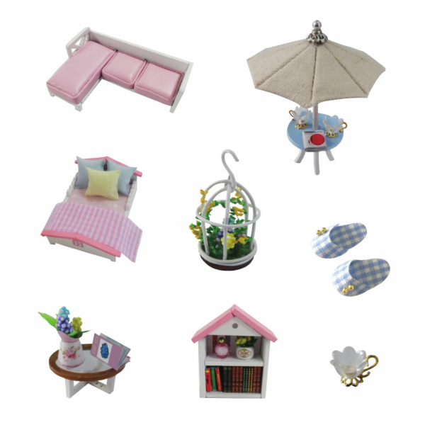 2Kids Toys miniatura domečku Růžový dům