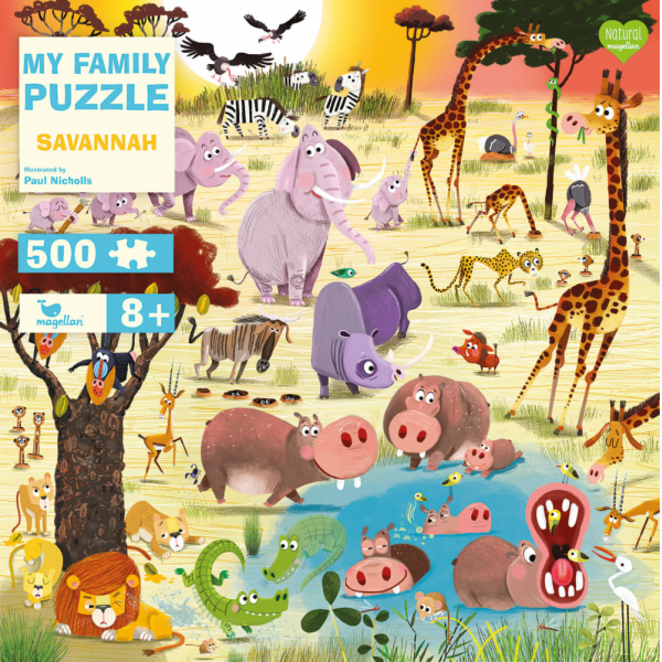 Magellan Rodinné puzzle Savana 500 dílků