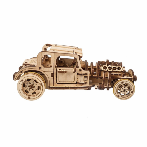 Ugears 3D dřevěné mechanické puzzle The Hot Rod Furious