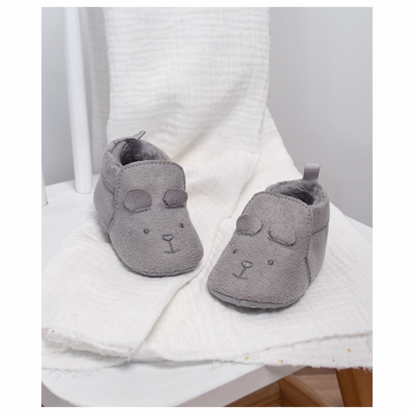 Doudou Dárková sada - Sada prvních botiček 0-6 měs. šedé