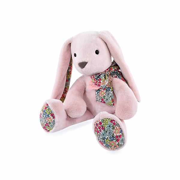 Doudou Histoire d´Ours Plyšový kamarád růžový králíček 40 cm