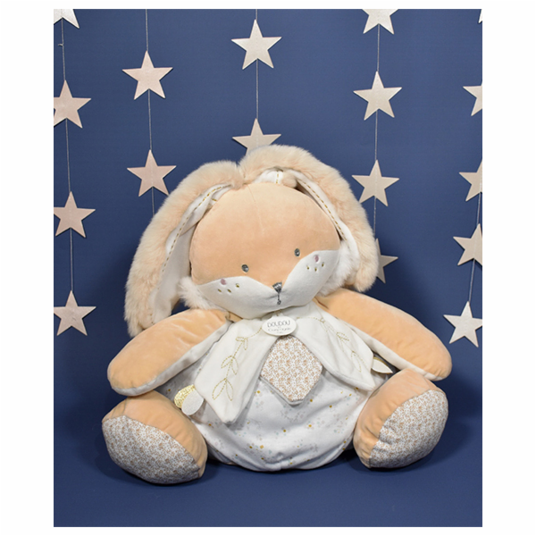 Doudou Bílý králíček s prostorem pro uložení pyžámka 38 cm