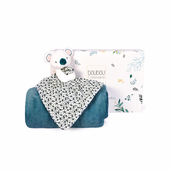 Doudou Dárková sada šťastná koala Yoca pléd a muchláček