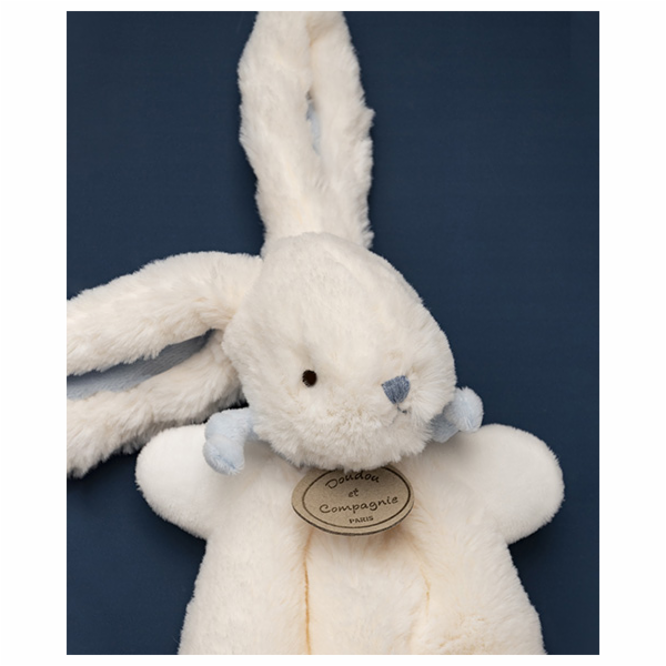 Doudou Dárková sada - Plyšový králíček modrý 26 cm
