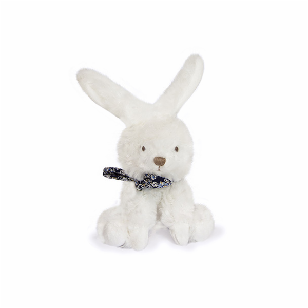 Doudou Plyšový králíček s šátkem 12 cm