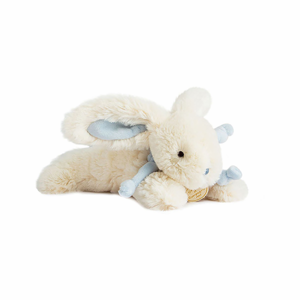 Doudou Dárková sada - Plyšový králíček modrý 20 cm