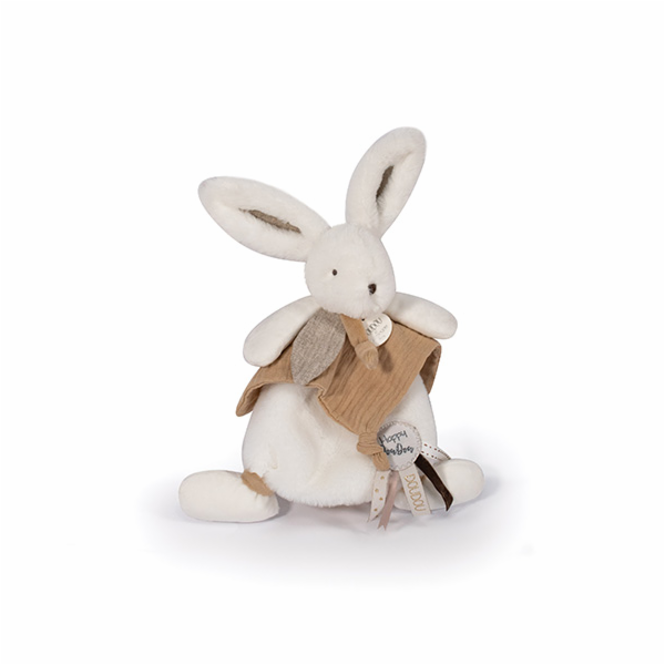 Doudou Dárková sada - Plyšový králíček s muchláčkem 25 cm...